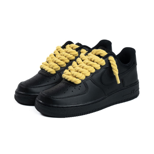 Nike Air Force 1 Low '07 Black / Yellow Rope